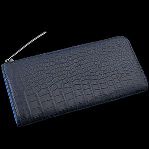 日本製クロコダイル財布のおすすめは、池田工芸の マットクロコダイル L字ロングウォレット