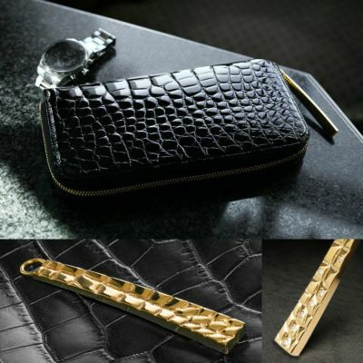 【池田工芸】一枚革ホールカットクロコダイル“グランデクラス”ブラック 楽天市場】【池田工芸】一枚革ホールカットで仕立てる